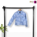 Floral Print Denim Women's Jacket